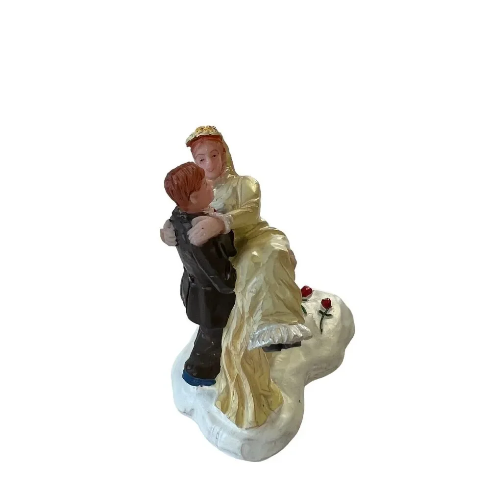 Lemax 2004 Just Married Couple Caddington Village Vintage Romantic Wedding Love